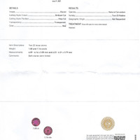 2.16 Ct.Tw.Total Carat Weight Ruby Pair from Mozambique Scan Report