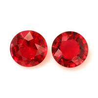 2.16 Ct.Tw.Total Carat Weight Ruby Pair from Mozambique Video