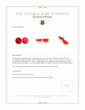 1.39 Ct.Tw.Total Carat Weight Ruby Pair from Mozambique Appraisal