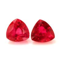 1.25 Ct.Tw.Total Carat Weight Ruby Pair from Mozambique Video