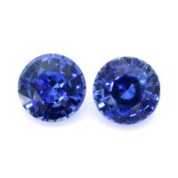 3.07&nbsp;Ct.Tw.Total Carat Weight Blue Sapphire Pair from Ceylon (Sri Lanka) Video