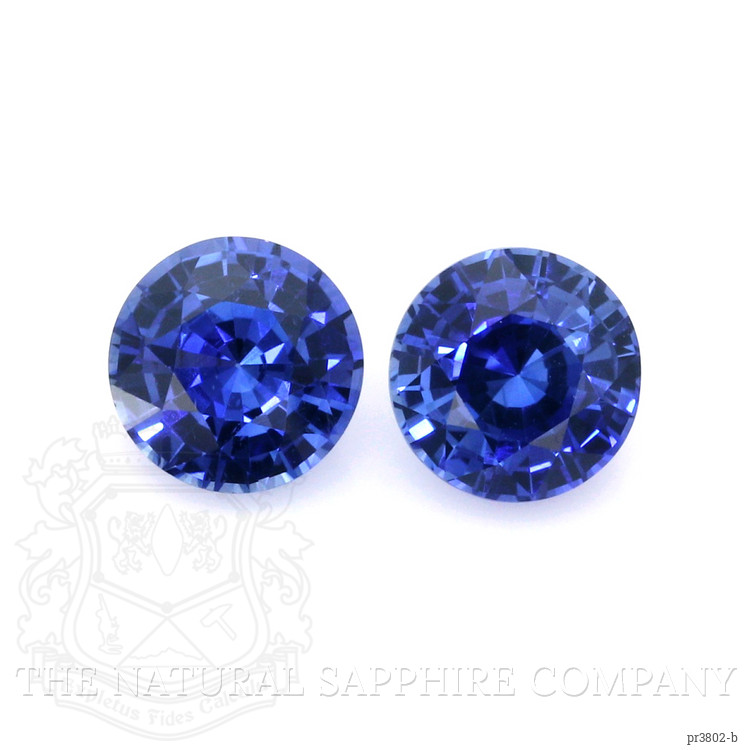 3.07 Ct.Tw. Blue Sapphire Pair from Ceylon (Sri Lanka)