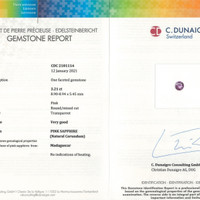 6.94 Ct.Tw.Total Carat Weight Sapphire Pair from Madagascar Scan Report