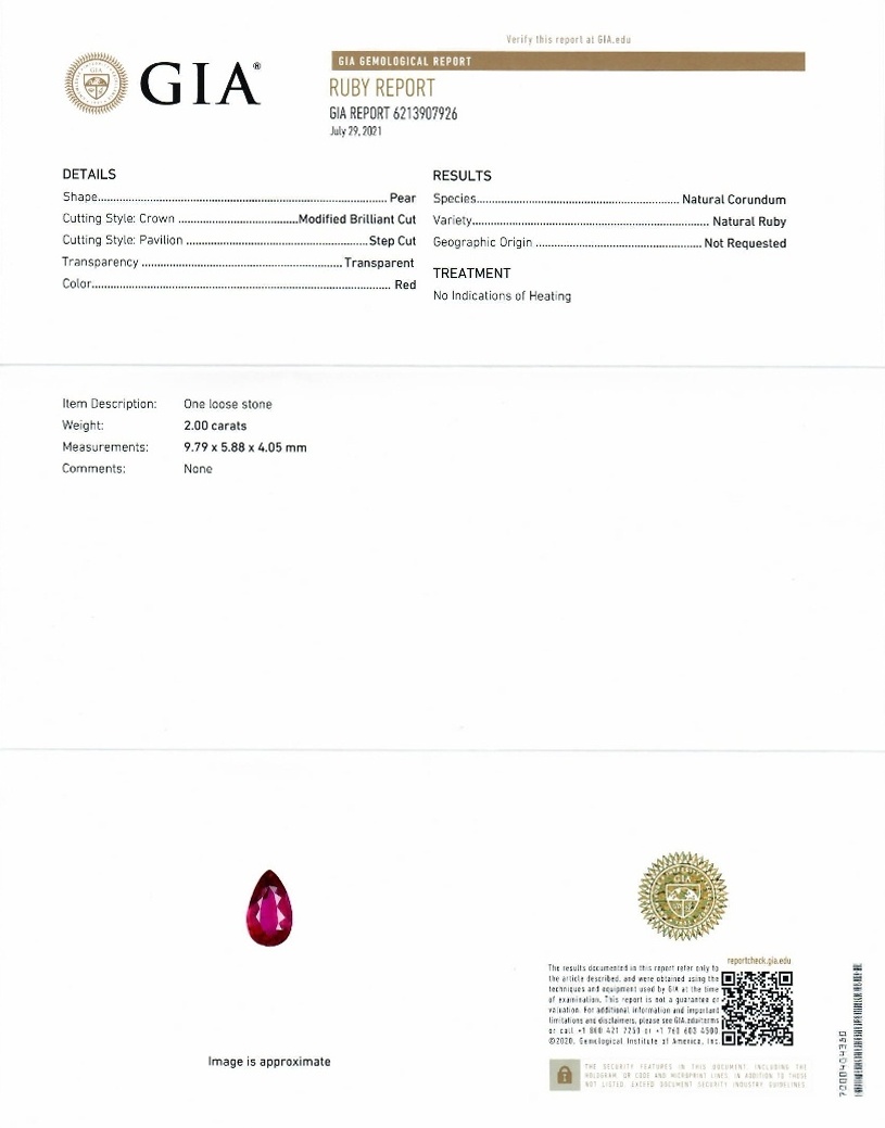 4.05 Ct.Tw. Ruby Pair from Mozambique