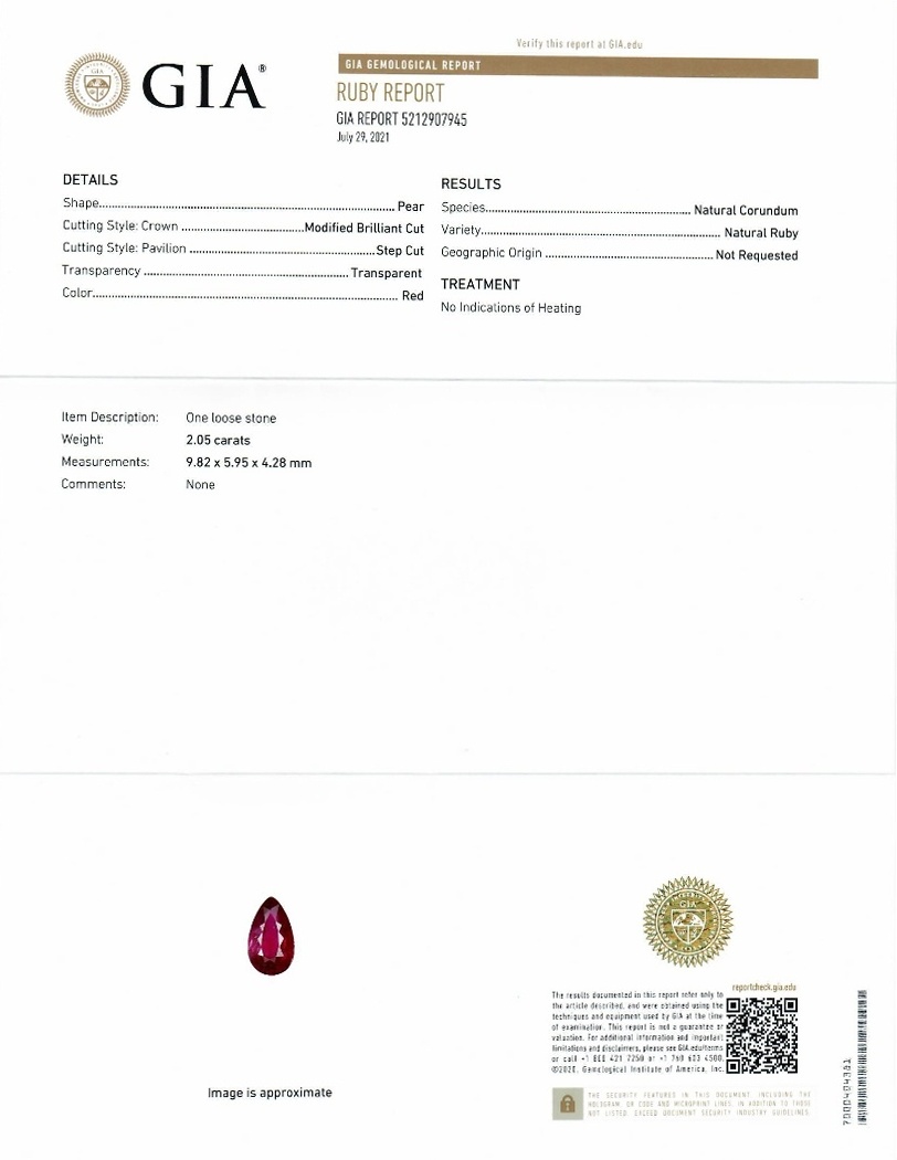 4.05 Ct.Tw. Ruby Pair from Mozambique