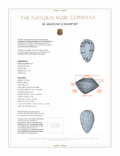 4.05&nbsp;Ct.Tw.Total Carat Weight Ruby Pair from Mozambique 3 D Scan Report