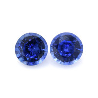 0.74 Ct.Tw.Total Carat Weight Sapphire Pair from Ceylon (Sri Lanka) Video
