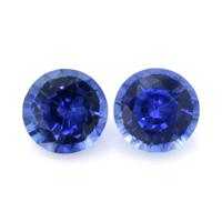 0.75 Ct.Tw.Total Carat Weight Blue Sapphire Pair from Ceylon (Sri Lanka) Video