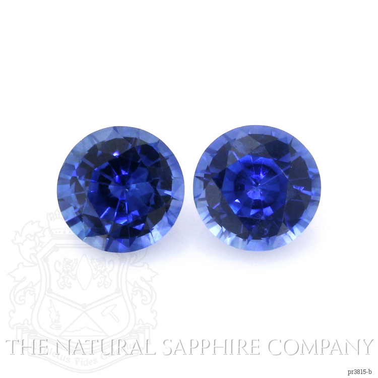 0.75 Ct.Tw. Blue Sapphire Pair from Ceylon (Sri Lanka)