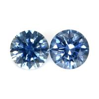 1.05 Ct.Tw.Total Carat Weight Greenish Blue Sapphire Pair from Montana Video