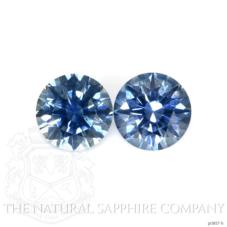 1.05 Ct.Tw. Greenish Blue Sapphire Pair from Montana