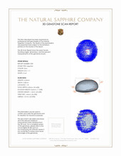 2.56&nbsp;Ct.Tw.Total Carat Weight Grey Star Sapphire Pair from Ceylon (Sri Lanka) 3 D Scan Report