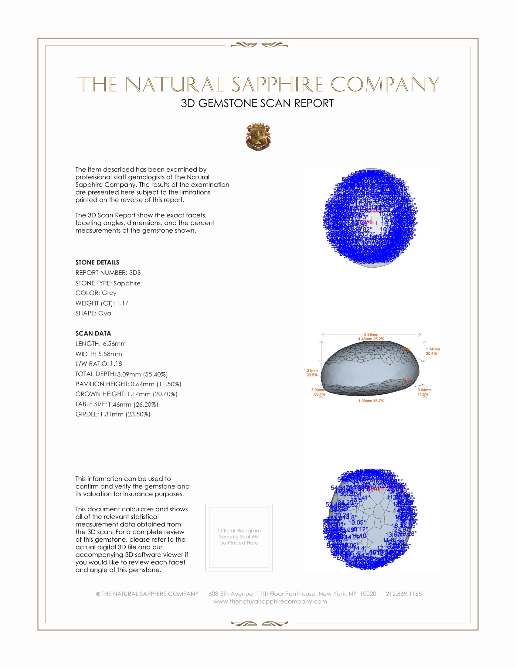 2.56 Ct.Tw. Grey Star Sapphire Pair from Ceylon (Sri Lanka)