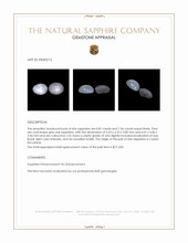 1.87 Ct.Tw.Total Carat Weight Grey Star Sapphire Pair from Ceylon (Sri Lanka) Appraisal