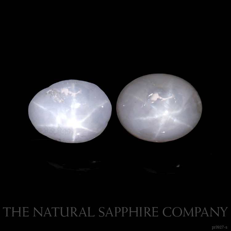 1.87 Ct.Tw. Grey Star Sapphire Pair from Ceylon (Sri Lanka)