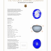1.87 Ct.Tw.Total Carat Weight Grey Star Sapphire Pair from Ceylon (Sri Lanka) 3 D Scan Report