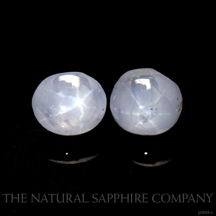 1.86 Ct.Tw. Grey Star Sapphire Pair from Ceylon (Sri Lanka)