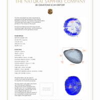 1.86&nbsp;Ct.Tw.Total Carat Weight Grey Star Sapphire Pair from Ceylon (Sri Lanka) 3 D Scan Report