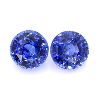 7.20&nbsp;Ct.Tw.Total Carat Weight Blue Sapphire Pair from Ceylon (Sri Lanka) Video