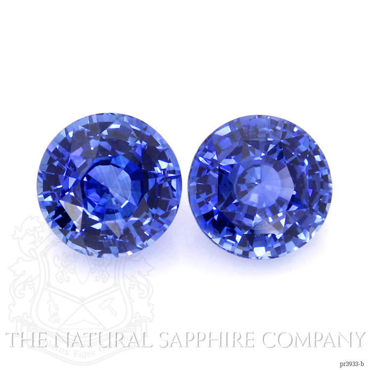 7.20 Ct.Tw. Blue Sapphire Pair from Ceylon (Sri Lanka)