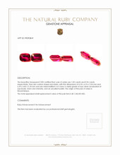 2.01 Ct.Tw.Total Carat Weight Ruby Pair from Mozambique Appraisal