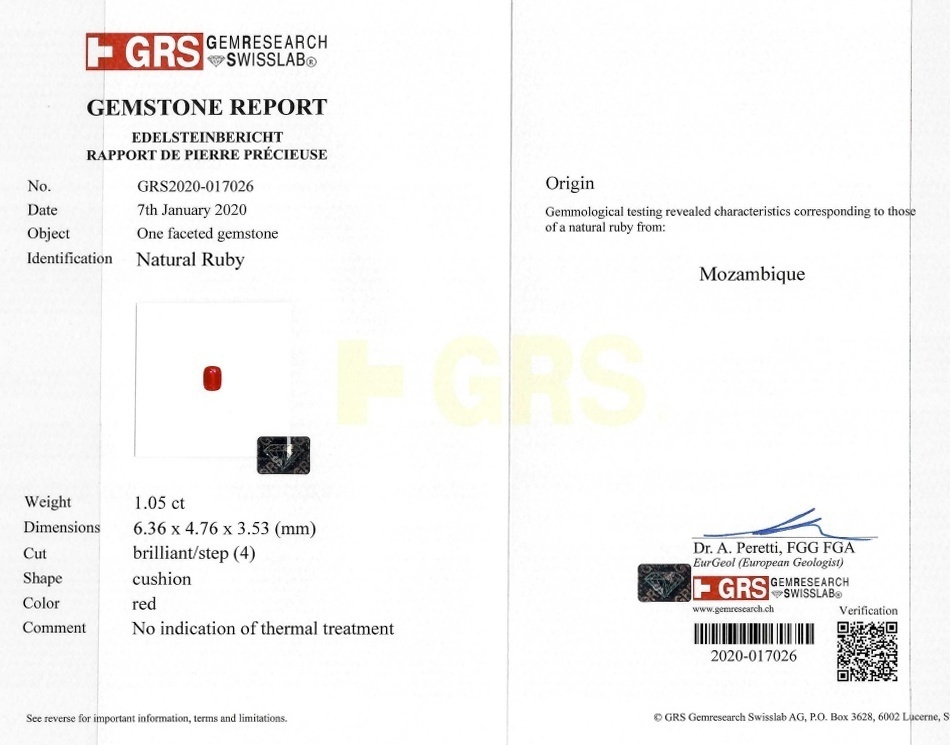 2.01 Ct.Tw. Ruby Pair from Mozambique