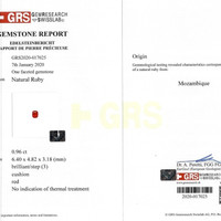 2.01&nbsp;Ct.Tw.Total Carat Weight Ruby Pair from Mozambique Scan Report