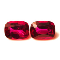 2.01 Ct.Tw.Total Carat Weight Ruby Pair from Mozambique Video