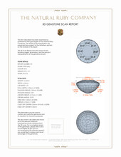3.02 Ct.Tw.Total Carat Weight Ruby Pair from Madagascar 3 D Scan Report