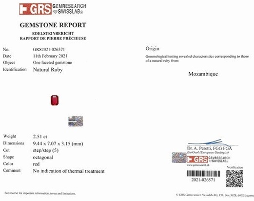 4.91 Ct.Tw. Ruby Pair from Mozambique