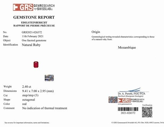 4.91 Ct.Tw. Ruby Pair from Mozambique