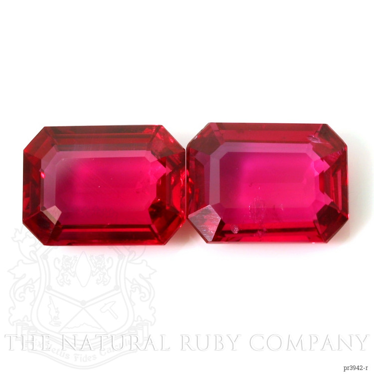 4.91 Ct.Tw. Ruby Pair from Mozambique