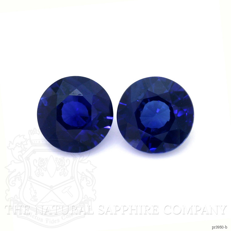 1.25 Ct.Tw. Blue Sapphire Pair from Ceylon (Sri Lanka)