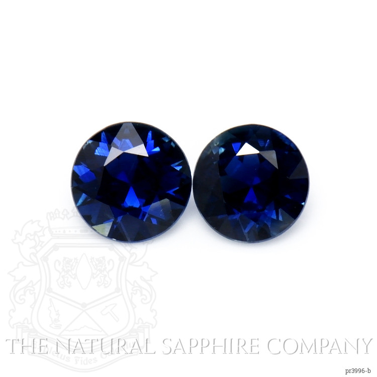 0.80 Ct.Tw. Blue Sapphire Pair from Thailand