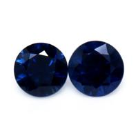 0.87&nbsp;Ct.Tw.Total Carat Weight Blue Sapphire Pair from Thailand Video