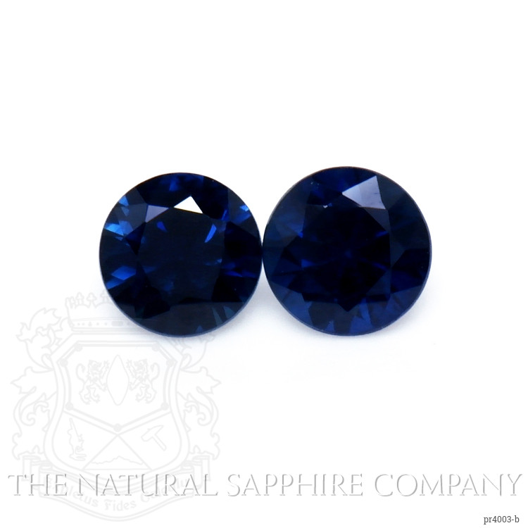 0.87 Ct.Tw. Blue Sapphire Pair from Thailand