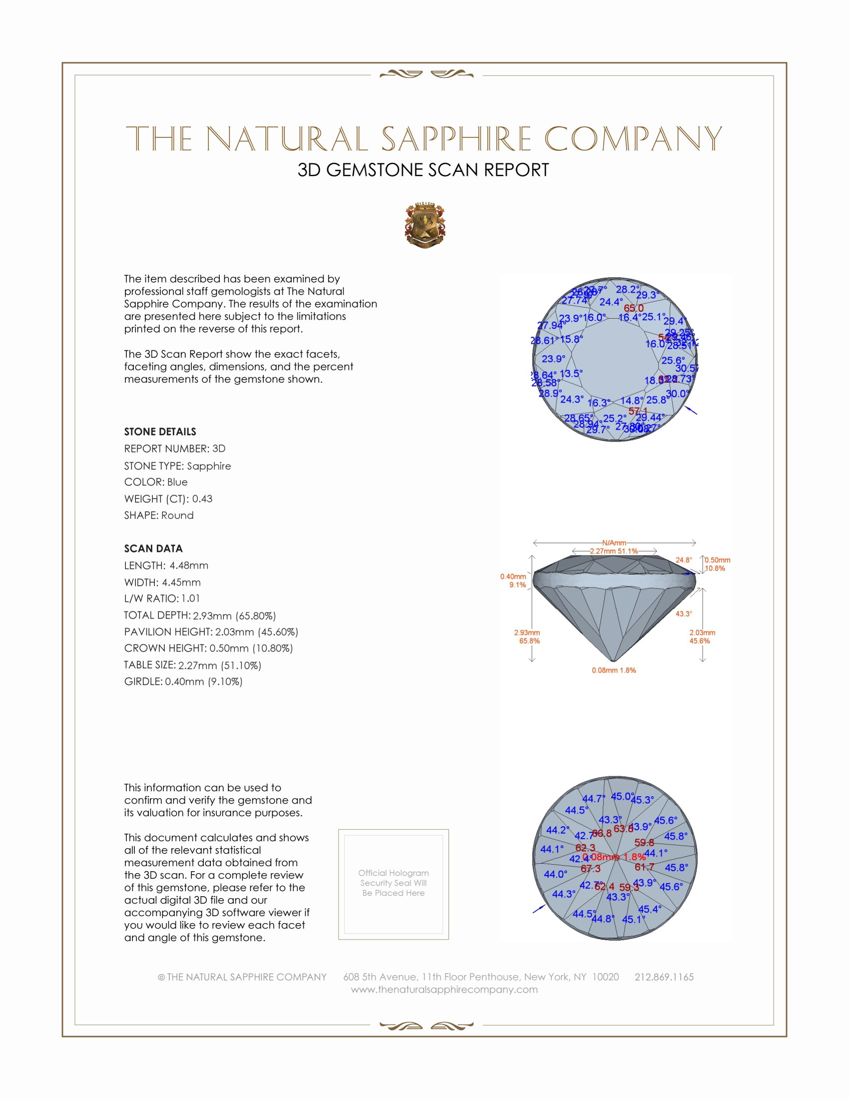 0.87 Ct.Tw. Blue Sapphire Pair from Thailand