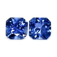 1.24 Ct.Tw.Total Carat Weight Blue Sapphire Pair from Thailand Video
