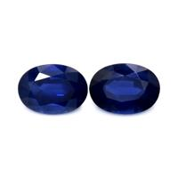 2.32&nbsp;Ct.Tw.Total Carat Weight Blue Sapphire Pair from Thailand Video
