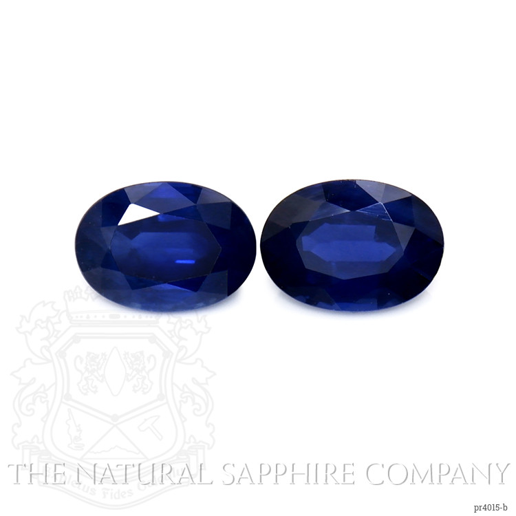 2.32 Ct.Tw. Blue Sapphire Pair from Thailand