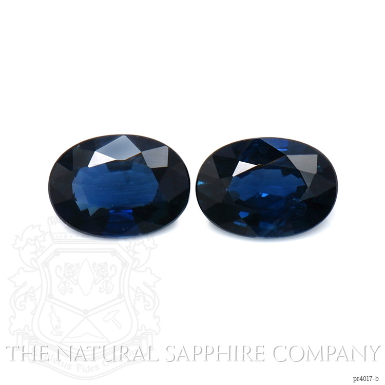 1.95 Ct.Tw. Blue Sapphire Pair from Thailand