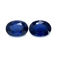 2.15&nbsp;Ct.Tw.Total Carat Weight Blue Sapphire Pair from Thailand Video