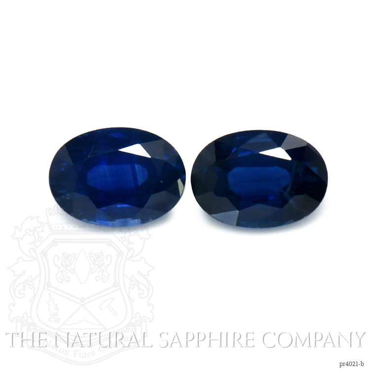2.27 Ct.Tw. Blue Sapphire Pair from Thailand