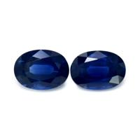 2.07&nbsp;Ct.Tw.Total Carat Weight Blue Sapphire Pair from Thailand Video