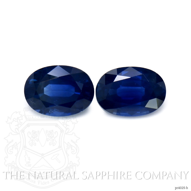 2.07 Ct.Tw. Blue Sapphire Pair from Thailand