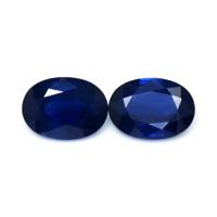 1.72&nbsp;Ct.Tw.Total Carat Weight Blue Sapphire Pair from Thailand Video