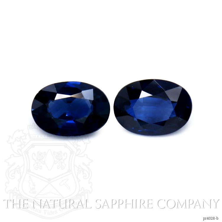 1.79 Ct.Tw. Blue Sapphire Pair from Thailand