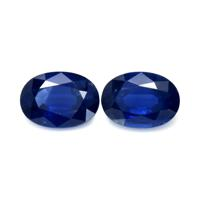 2.04 Ct.Tw.Total Carat Weight Blue Sapphire Pair from Thailand Video
