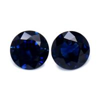 1.41 Ct.Tw.Total Carat Weight Blue Sapphire Pair from Thailand Video
