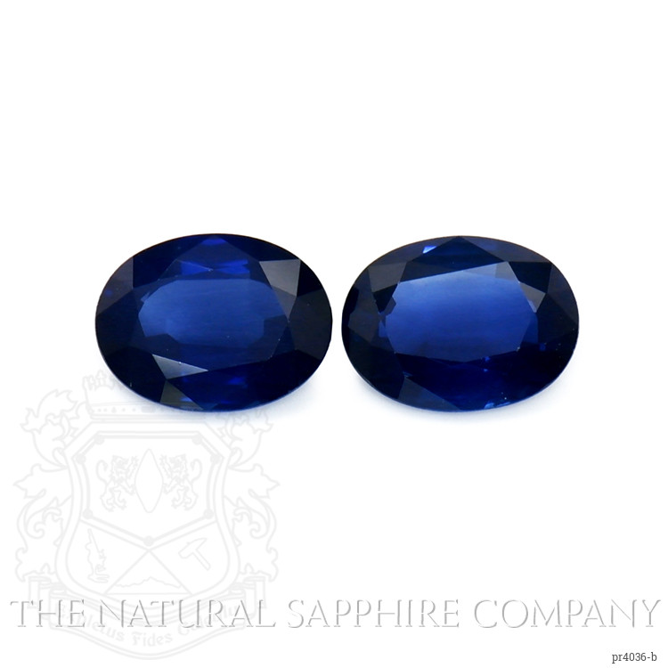 2.57 Ct.Tw. Blue Sapphire Pair from Thailand